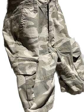 CSG Men's Beige  Grey Camo Ripstop Cargo Size 34 Shorts